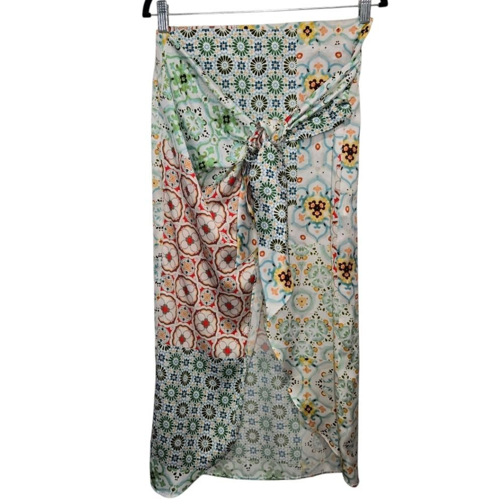 Zara Multicolor Patterned Women's Skirt